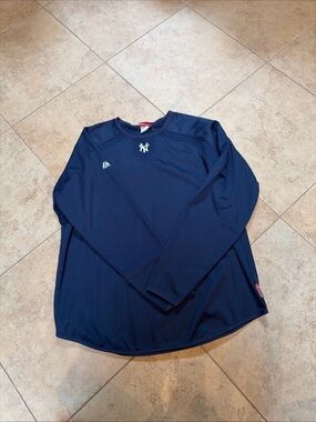 New York Yankees MBA baseball therma base long sleeve shirt fleece  sweater xL